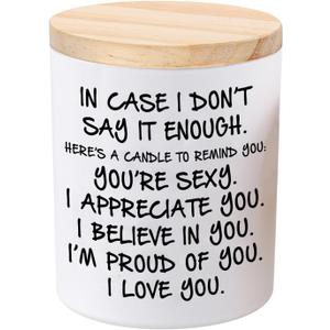 BFJLIFE Candles Gifts for Girlfriend Wife Her Funny Novelty Unique Valentines Mothers Day Anniversary Christmas Birthday Gifts for Girlfriend Wife Women Stocking Stuffers Lavender Scented Soy Candle