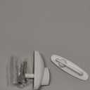 Gliding Patio Door Keyed Lock Assembly & Thumb Latch Compatible with Andersen Tribeca Style OEM Part #2573068, #2573078 & #2573609, 2-9/16" Hole Centers, Non-Handed, White Diecast