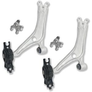 4pc Suspension Control Arm and Ball Joint Assembly Compatible with Honda Accord 2018-2021 (51350TVAA04 / MS601269, 51360TVAA04 / MS601270)