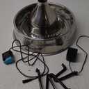 PetSafe Drinkwell Stainless Steel 360 Multiple Pet Fountain - Scratch and Rust Resistant Automatic Water Dispenser for Cats or Dogs - Adjustable Flow Control - 128 Ounce (3.8 Liter) - Filters Included