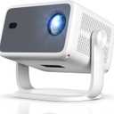 Compatible with Netflix & Native 1080PProjector with WiFi and Bluetooth, 250Ansi Portable Projector, Auto Focus&Keystone Correction, 180 Rotatable, Compatible with Smartphone, Laptop, HDMI, USB (L018AA)