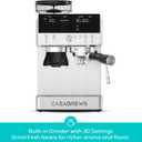 CASABREWS MARENZA Semi-Auto Espresso Coffee Machine with Built-in Grinder, Professional Coffee Maker with Milk Frother Steam Wand, Barista-Quality Cappuccino Latte Machine with LCD Display