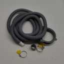 10FT Washing Machine Drain Hose, Universal Dishwasher Hose Extension Kit with 1 U-Bend Holder, 1 Extension Adapter and 4 Hose Clamps