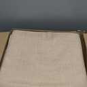 Preboun 12 Pack Wedding Rectangle Linen Tablecloth Bulk 60 x 102 Inch Polyester Faux Linen Tablecloths Washable Burlap Tablecloth for Birthday Farmhouse Dining Table Party (Natural Color)