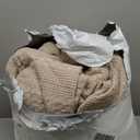 Sanracie Oversized King Quilt (120"x120"), Cotton Oatmeal Colored Waffle Weave Quilted Bedding Set Super Large Soft Bedspread 3Pcs Luxury Aesthetic Coverlet Set for All Season