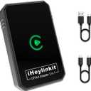 Faster Wireless Carplay Adapter - Seamless Car Play Adapter Compatible with Apple iPhone 10+ Android 11+, Easy Use 2 in 1 Dongle Connection for Android Auto Converting Wired to Wireless (Black)