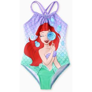 Disney Stitch Marvel Frozen Elsa Girls Swimsuits UPF 50+ One Piece Bathing Suits Sport Summer Swimwear for Kids Size 3-13Y
