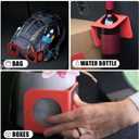 RULLINE Red Trunk Organizer Blocks with Storage Bag  Car Cargo Organizer, adjustable Dividers, Dual Grip Pads, Hook-and-Loop Press Fixing  Fits SUV/Sedan/Truck  Foldable