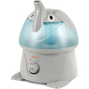 Crane Ultrasonic Elephant Humidifier, 1 Gallon Cool Mist Animal Humidifier for Nursery and Bedroom, Auto Shut-Off, Optional Filter