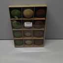 12 Pcs Velvet Christmas Balls Flocked Christmas Tree Hanging Ornaments Shatterproof Plastic Hanging Balls Decorations for Xmas Tree Party Home Holiday Decor (Brown, Green, Beige, 3.15 inch)