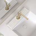 Faucet Mat for Kitchen Sink, Water Absorbent Kitchen Faucet Mat, Durable Sink Splash Guard with Raised Feet, Diatomite Fast Drying Kitchen Sink Faucet Mat, Bathroom Stone Drying Tray for Counter