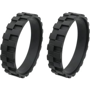 1 Pair 0.59Inch 1.5cm Roomba Tires for Wheels Series 500, 600, 700, 800, and 900 Antislip, Replacement for All Roomba Models, Black