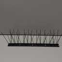 OFFO Black Bird Spikes Pre-Assembled for Pigeons Birds, Cover 10 Feet Durable Bird Spikes with Stainless Steel for Fence Roof Mailbox Window, Only 1