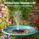 AMZtime 1.4W Solar Fountain with 4 Fixed Rods, 2026 Solar Fountain Pump with Upgraded Solar Panels, Solar Powered Floating Water Fountain Pump for Bird Bath, Garden, Ponds, Fish Tank and Outdoor