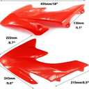 PRO BAT 7 PCs CRF50 Plastic Fender Kit XR50 Fairing Fender Kit Motorcycle Complete Fender Fairing Body Work Kit Fit for 107cc 110cc 125cc Pit Dirt Bike CRF 50 XR 50 SDG SSR Red