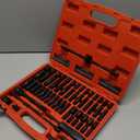 90PCS 1/4" Drive Impact Socket Set Metric 4-15mm and Standard SAE Size (5/32"-9/16"), with 72-Teeth Ratchet, Screwdriver Bit Set, Mechanics Tool Kit for Home Use and Automotive Repair