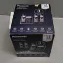 Panasonic Cordless Phone with Advanced Call Block, Link2Cell Bluetooth, One-Ring Scam Alert, and 2-Way Recording, Phone with Answering Machine, 3 Handsets - KX-TGF973B (Black/Silver Trim)