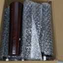 TURSTIN 8 Pieces Furniture Legs 6 Inches Round Solid Wood Furniture Feet with M8 T-Nuts Couch Legs Sofa Leg Replacement Leg for Armchair, Cabinet, Chair, Dresser or Home DIY Projects, Brown