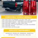 Tail Light Assembly for 1988-1998 Chevy GMC Silverado Sierra C/K 1500 2500 3500, Suburban, Tahoe, Blazer, Yukon, Cadillac Escalade Includes Driver & Passenger Side, Circuit Boards & Bulbs