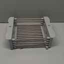 Adjustable Dish Drying Rack with Stainless Steel Drain Basket Over-The-Sink - Portable & Telescopic Space-Saving Solution for Fruit Vegetable