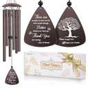Thank You Gifts for Women Men, 32" Wind Chimes Thank You Gift, Appreciation Gifts for Employee Coworkers Pastor Teachers Colleague, Thanksgiving Day Hostess Gift for Family Friends, Home Decor