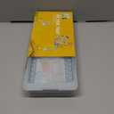 WIBIMEN Mini Ice Cube Trays, 0.55 Tiny Pebble Ice for Iced Coffee & Cocktails, Fast Chill, Easy Twist Release, Stackable with Lid & Storage Bin (2 Pack, Blue)