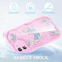 2 x Compatible for iPhone 12 Case, Pretty Butterfly Print Three-Dimensional Wave Clear Case for Girls Women, Soft Full Package Anti-Fall Cover for iPhone 12, Water Blue Butterfly