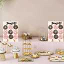 2 Pcs Wood Donut Wall Display Stand Reusable Rustic Doughnut Board Holder Donut Party Supplies for Wedding Birthday Family Party festival Table Decor