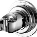 BOPai Suction Shower Head Holder, Relocatable Handheld Showerhead Holder, Chrome, Suitable for Installation On Smooth Surfaces
