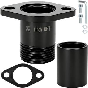 1" NPT Thread Exhaust Flange Adapter, Generator Exhaust Muffler Extension Kit Replacement for Most Westing-house Cham-pion Generators Go Kart Modified Replacement Parts