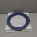 MAONAME Blue Charger Plates, 13" Plastic Round Charger for Dinner Plates, Plate Chargers Set of 6, Beaded Table Chargers for Wedding, Table Setting