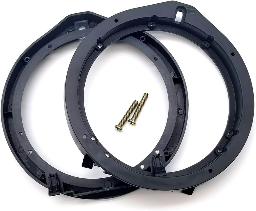 2 PCS Car Speaker Adapter, 6.5 Inches Stereo Speaker Gasket, Replacement Mounting Speaker Adapter Bracket Spacer, Compatible with Honda Fit/Accord/Lingpai/Civic/Chengfan/CRV/Vinzhi