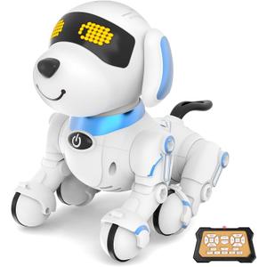 Dwi Dowellin Robot Dog for Kids 8-12,Remote Control Smart Robotic Dogs Pet Puppy Robotic Toy,Interactive Touch Walking Talking Toys for Boys Girls Christmas Birthday Gifts