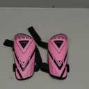 Shin Guards Soccer Kids Youth, CE Certified Airsfish Shin Guard Protection Gear for 2-18 Years Old Boys Girls Teenagers High Impact Resistant Breathable Comfortable 1 Pair 4 Sizes (Small, Pink)