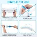 Kefanta Duster Heavy Duty Dusting Kit,5.5 ft Long Extendable Handle with 12 Disposable Microfiber Duster Refills for Home Cleaning, Ceiling,Fan, Blind,Window |Traps 5X More Dust Than Feather Dusters