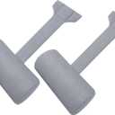 Kigley 2 Pcs Chaise Lounge Headrest Pillow for Patio Outdoor Pool Headrest Pillow Quick Drying Lounger Supplies for Adult with Non Slip Weighted Tail(Gray)