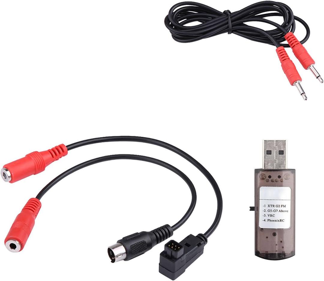 Flight Simulator USB RC Flight Simulator Flight Simulator Cable for Realflight G7 G6 G5 Phoenix 4 E2HG Remote Controller Adapter