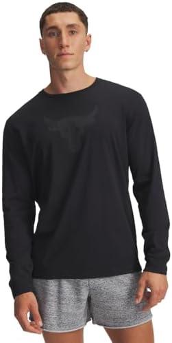 Under Armour Men's Project Rock Brahma Bull Long Sleeve, Black, Size: M