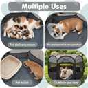 Dog Cat Playpen Indoor Outdoor for Puppy Pet Dogs Cat Recovery After Surgery, Dog Tent Crates Cage Indoor/Outdoor, Portable Pop Up Kennel with Carrying Case for Travel (Dark Grey with Pad, Medium)