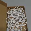 36 PCS S Hooks for Hanging with Safety Buckle, 3.5 inch Heavy Duty Metal S Shaped Hook for Kitchen Utensil, Cups, Pots, Plants, Bags, Hats (White)