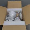 Wall Sconces Plug in, Swing Arm Wall Lamp with Power Cord, White Plug in Wall Lighting Fixtures Set of Two, Bedside Wall Mounted Reading Lamp with Switch, for Bedside Bedroom Hallway