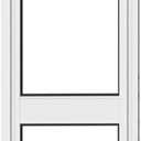 Hakuna Pets White Glass Patio Pet Door for Sliding Doors, Medium | Adjustable Height up to 83.5, Damage-Free or Permanent Install, Locking Panel Included