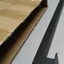 Bar Foot Rail Kit, Matte Black Bar Foot Rest Brackets with Internal Connector and End Caps, Galvanized Steel Complete Undercounter Combination Mount, Size: 8 Feet, 96"L x 6"W