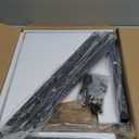 Pipishell C-Shaped Side Table, C Table for Sofa with Two-Piece Desktop & Metal Frame, Large Surface End Table for Living Room, Bedroom, Bedside, Rustic Design (Vintage Rustic Brown)