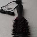REVLON One-Step Volumizer Hair Dryer and Styler, for Less Frizz, More Shine, and Reduced Heat Damage for Salon Style Round Brush for Blowout, Black (1.0 VOLUMIZER)