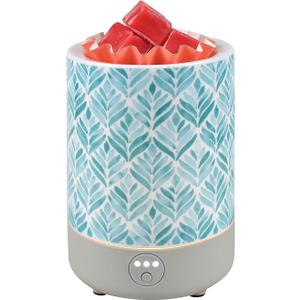 Electric Wax Melts Warmer Burner Essential Oil Warmer Wax Tart Burner Fragrance Night Light Aroma Decorative for Home Office Bedroom Living Room Decor Gifts AW006-Leaf