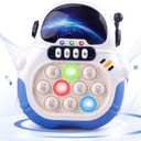 Blackma Fast Push Fidget Toy - Handheld Light Up Sensory Puzzle Game for Kids, Birthday & Easter Gift for Boys Girls Ages 3-12 (Blue-Astronaut)