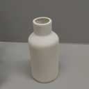 White Ceramic Flower Vase,Minimalist Modern Home Decoration,Small Pampas Grass Vases for Decor,Table,Shelf Bookshelf Decorative,Mantel,Entryway Decor and Centerpieces(8 in)