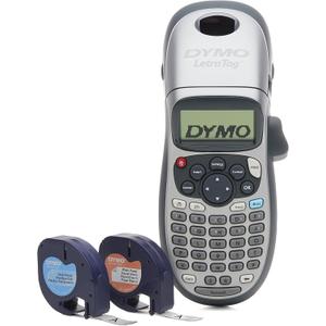 DYMO LetraTag 100H Plus Handheld Label Maker for Office or Home,  Machine + 2 Tapes, Silver Machine + 2 Tapes