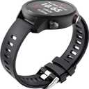 NotoCity for Garmin Forerunner 245/Forerunner 55 Band, 20mm Replacement Band for Galaxy Watch 5/5 Pro Galaxy Watch 4 Vivoactive 3 Vivoactive 5 Smartwatch (BLACK)